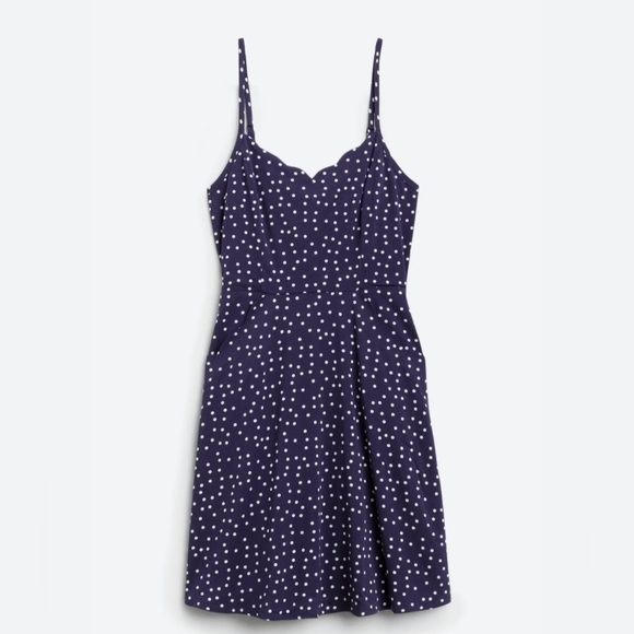 NWT 41 Hawthorne Beatriz Scallop Navy Dress Size 2X - Picture 2 of 11